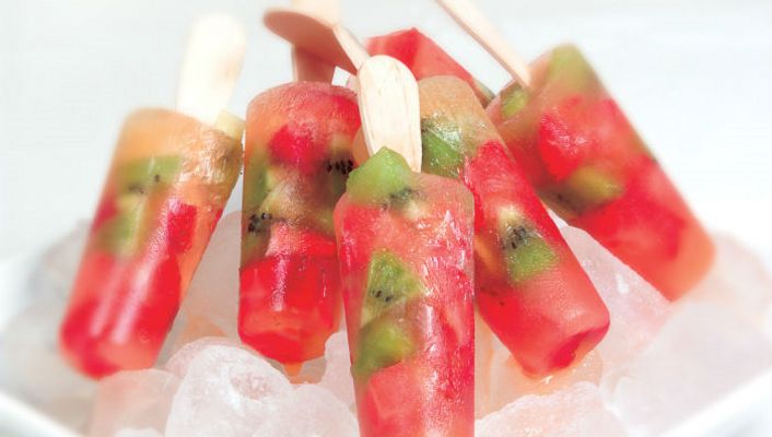 healthy healthy strawberry & kiwifruit popsicle recipe recipe Strawberry & Kiwifruit Popsicle