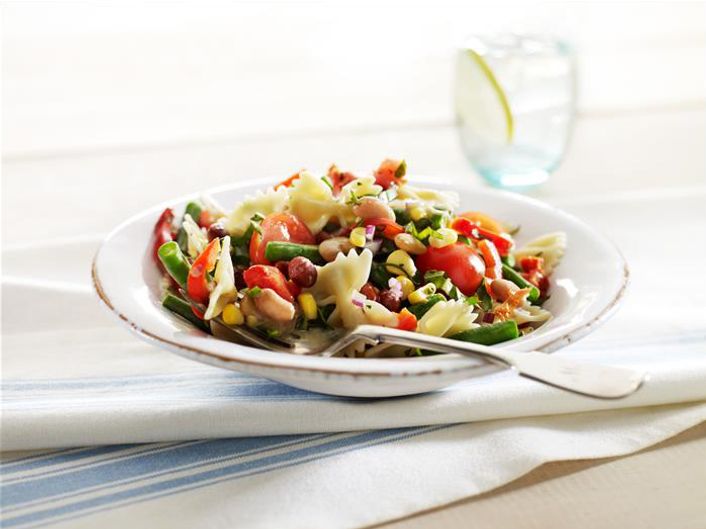 LiveLighter - Healthy Rainbow Pasta Salad Recipe