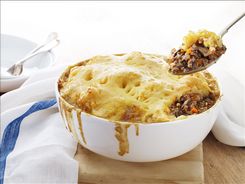 Potato Topped Beef & Mushroom Pie