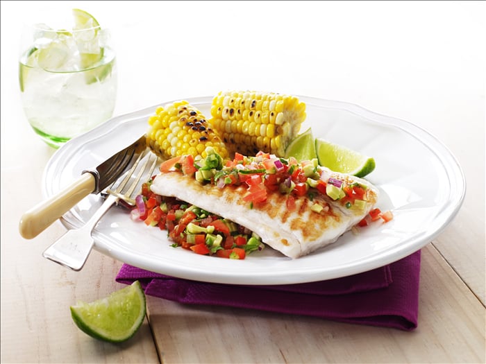 LiveLighter Healthy Grilled Fish With Salsa Recipe