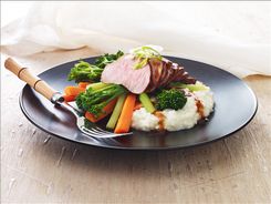 Five-Spice Hoisin Pork with Cauliflower Mash