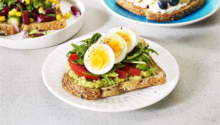 healthy healthy avocado egg & rocket toast topper recipe recipe Avocado Egg & Rocket Toast Topper