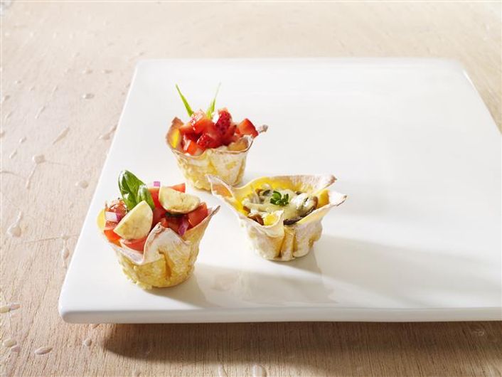 healthy healthy strawberry wonton cups recipe recipe Strawberry Wonton Cups