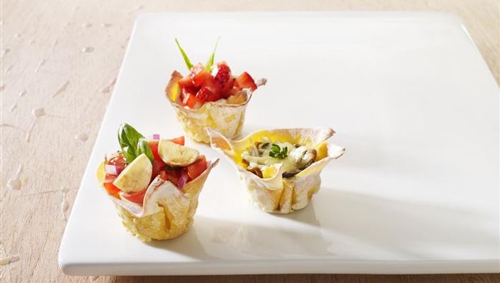 healthy healthy caprese wonton cups recipe recipe Caprese Wonton Cups