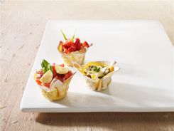 Mushroom Leek & Thyme Wonton Cups