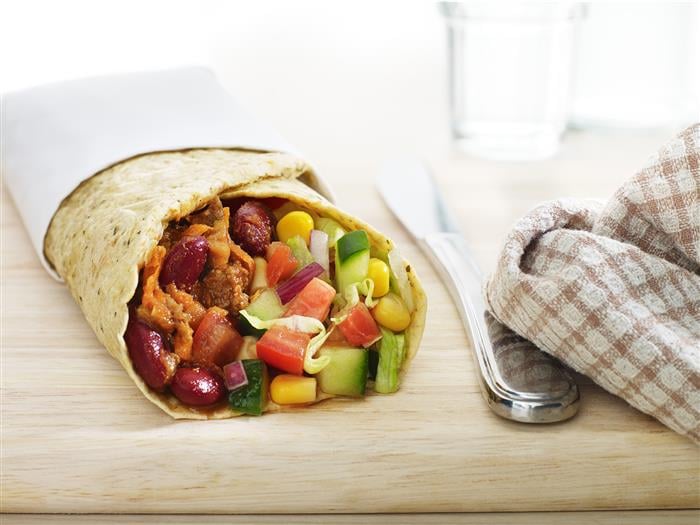 LiveLighter Healthy Mexican Mince Burrito Style Recipe