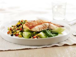 Grilled Salmon with Brown Rice Salad 3-2-1 Grilled Salmon with Brown Rice Salad 3-2-1