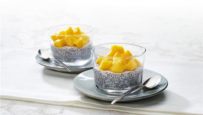healthy healthy coco mango chia pudding recipe recipe Coco Mango Chia Pudding