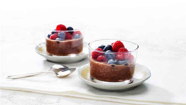 healthy healthy choc berry chia pudding recipe recipe Choc Berry Chia Pudding
