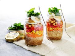 Mason Jar Rainbow Salad 3-2-1