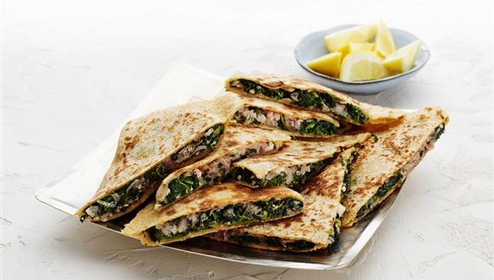 Cheese &amp; Spinach Gozleme