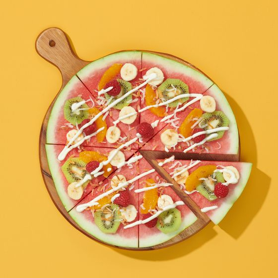 Watermelon pizza Watermelon pizza