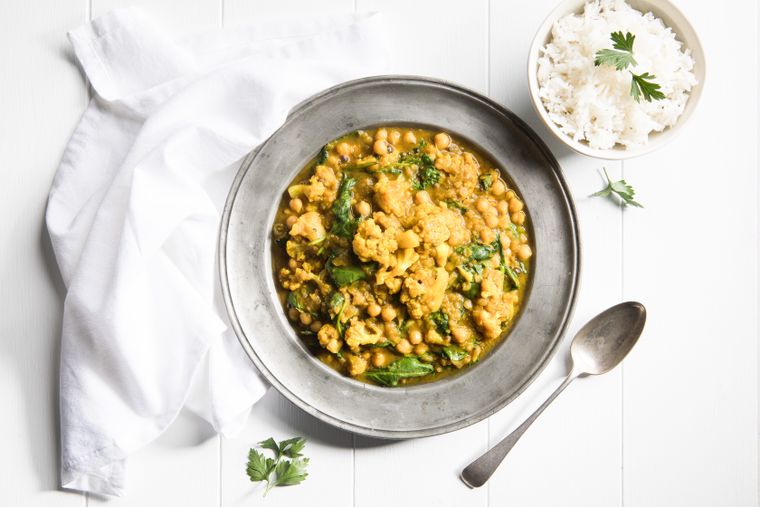 Cauliflower and Spinach Dahl Cauliflower and Spinach Dahl