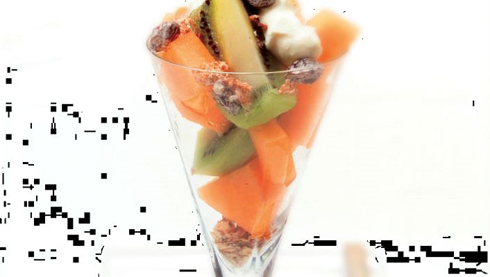 healthy healthy melon & kiwi fruit parfait recipe recipe Melon & Kiwi Fruit Parfait